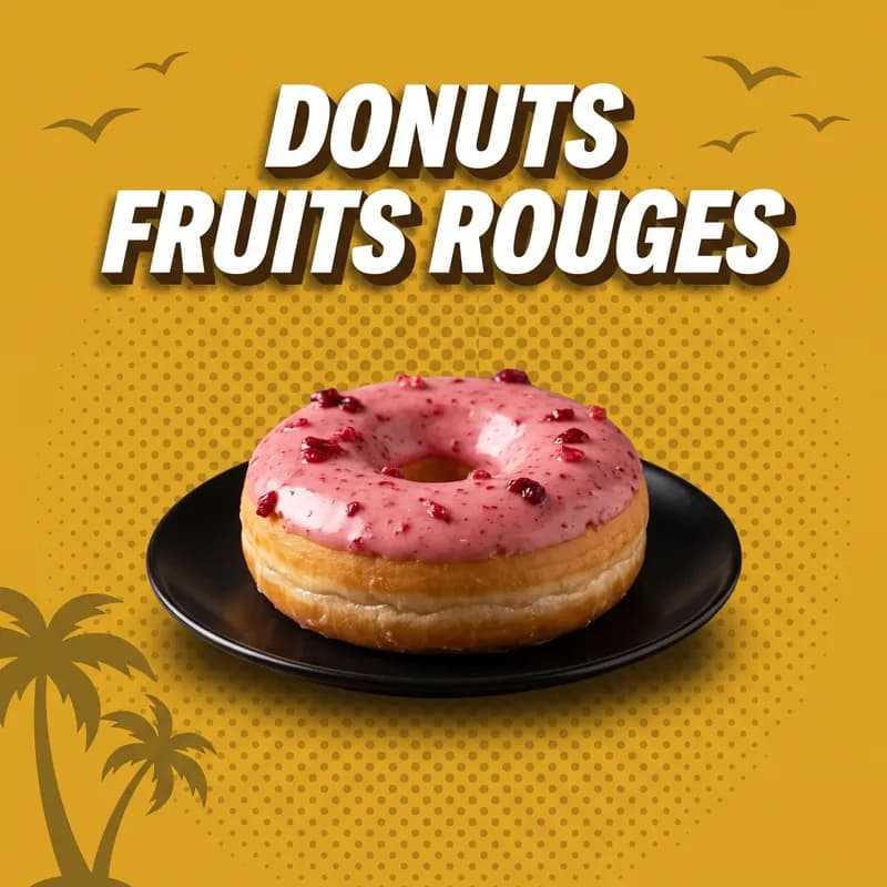 Donuts Fruits Rouges
