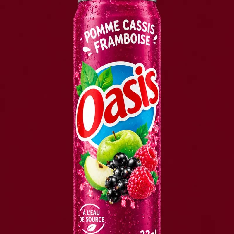 Oasis pomme cassis framboise